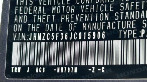 2018 Honda Clarity JHMZC5F36JC015906