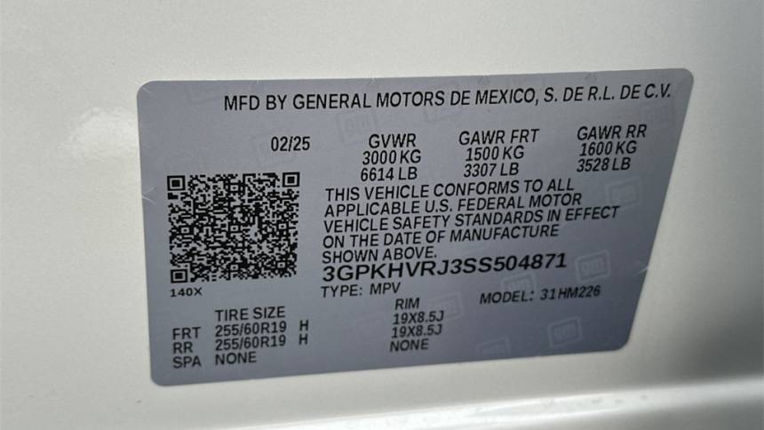 2025 Honda Prologue 3GPKHVRJ3SS504871
