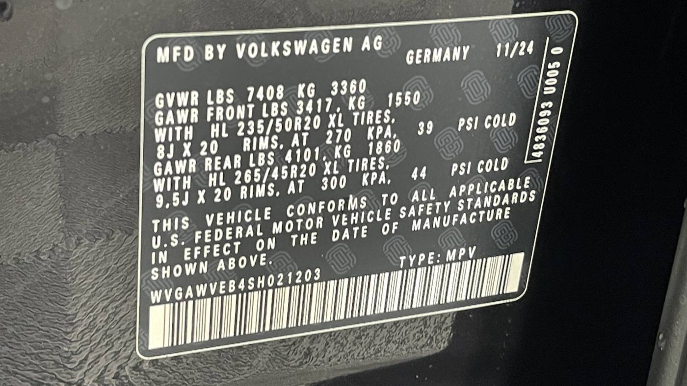 2025 Volkswagen ID.Buzz WVGAWVEB4SH021203