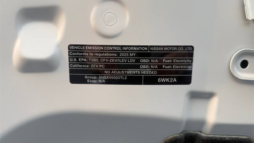 2025 Nissan LEAF 1N4AZ1BV1SC566958