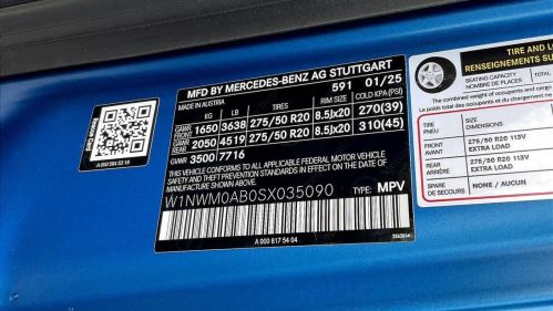 2025 Mercedes Electric G-Class W1NWM0AB0SX035090