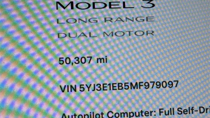 2021 Tesla Model 3 5YJ3E1EB5MF979097