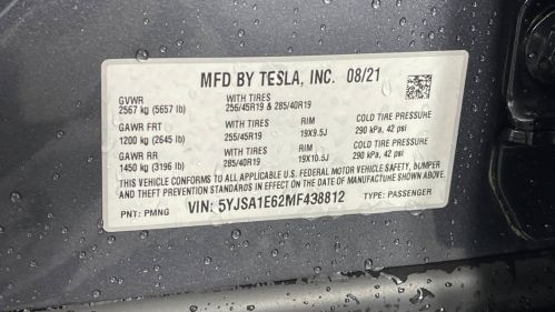 2021 Tesla Model S 5YJSA1E62MF438812