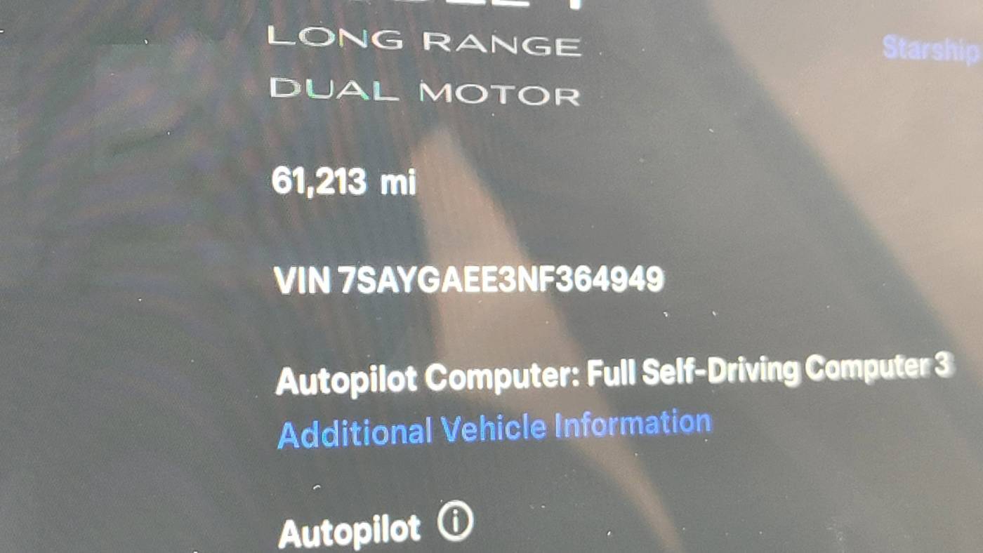 2022 Tesla Model Y 7SAYGAEE3NF364949