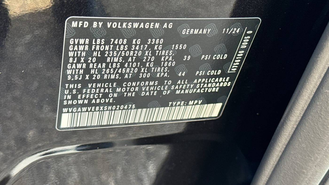 2025 Volkswagen ID.Buzz WVGAWVEBXSH020475