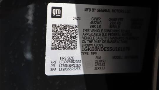 2025 GMC HUMMER EV SUV 1GKB0NDE5SU101076