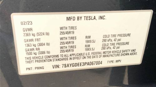 2023 Tesla Model Y 7SAYGDEE3PA067004
