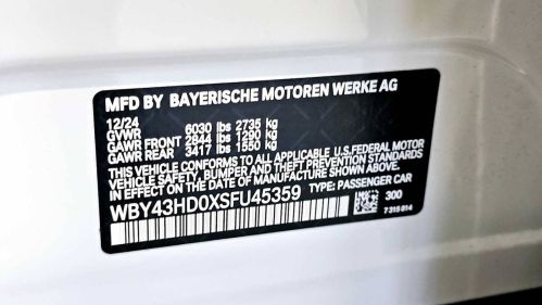 2025 BMW i4 WBY43HD0XSFU45359