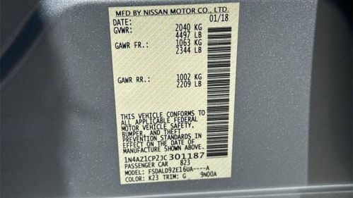 2018 Nissan LEAF 1N4AZ1CP2JC301187