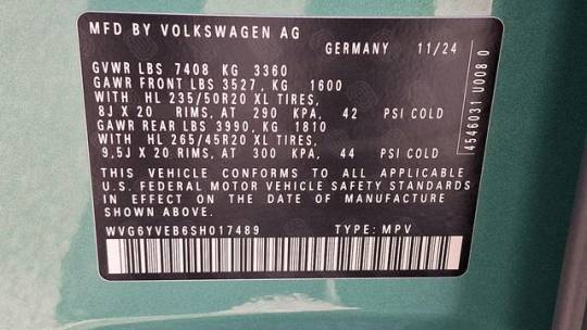 2025 Volkswagen ID.Buzz WVG6YVEB6SH017489