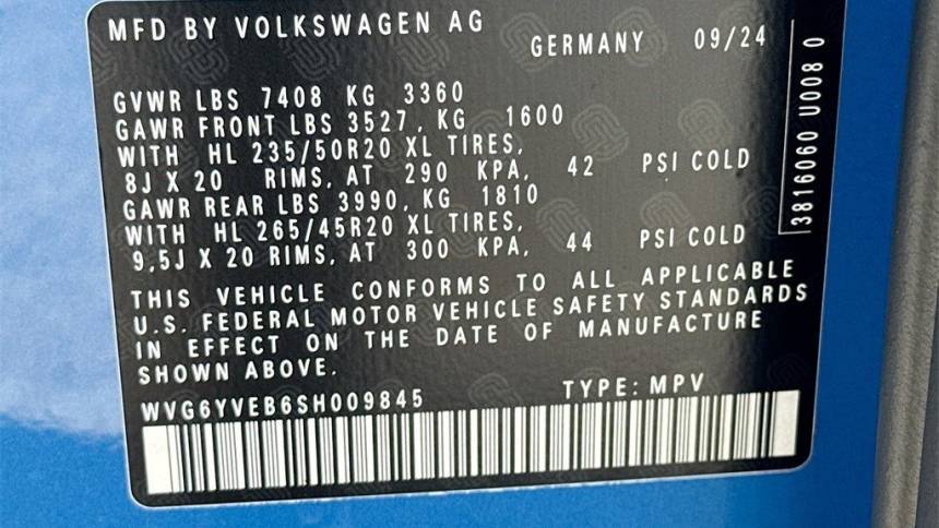 2025 Volkswagen ID.Buzz WVG6YVEB6SH009845