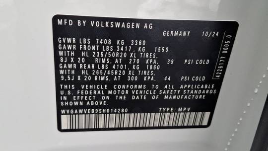 2025 Volkswagen ID.Buzz WVGAWVEB9SH014280