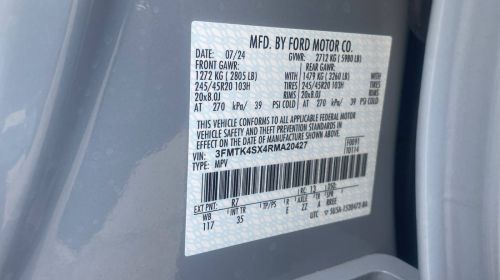 2024 Ford Mustang Mach E 3FMTK4SX4RMA20427