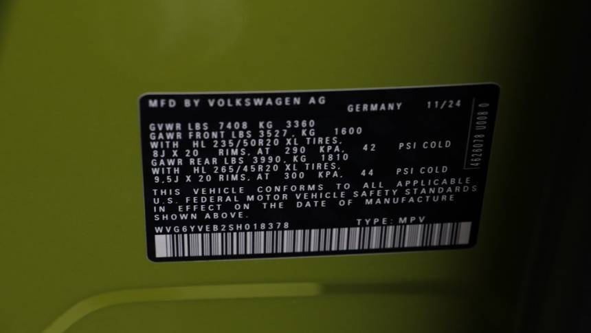 2025 Volkswagen ID.Buzz WVG6YVEB2SH018378