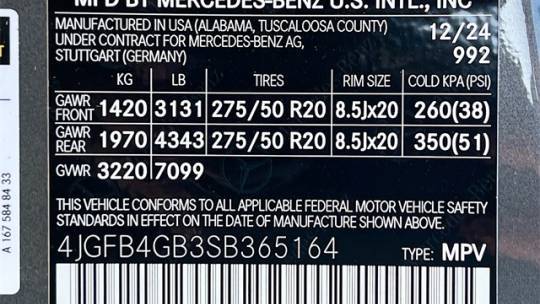 2025 Mercedes GLE 4JGFB4GB3SB365164