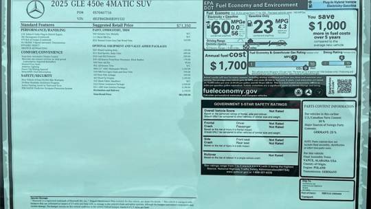 2025 Mercedes GLE 4JGFB4GB4SB391532