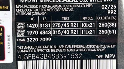 2025 Mercedes GLE 4JGFB4GB4SB391532