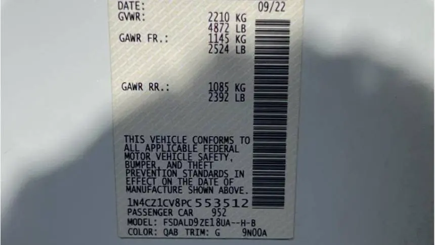 2023 Nissan LEAF 1N4CZ1CV8PC553512