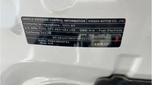 2023 Nissan LEAF 1N4CZ1CV8PC553512