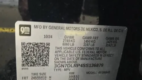 2025 Chevrolet Equinox EV 3GN7DLRP4SS136879