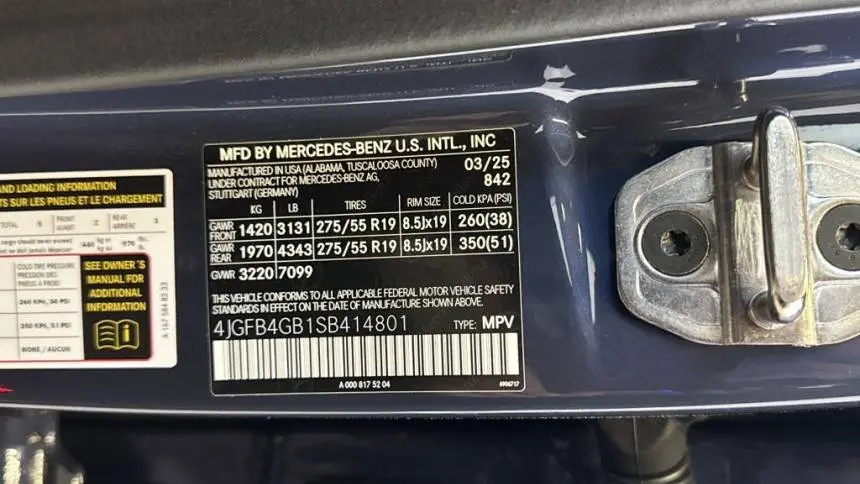 2025 Mercedes GLE 4JGFB4GB1SB414801