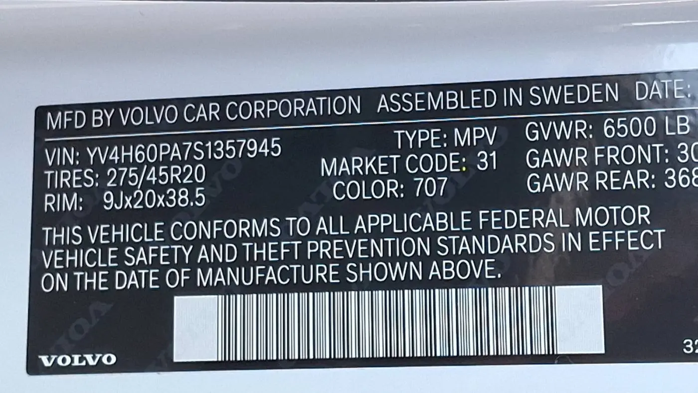 2025 Volvo XC90 YV4H60PA7S1357945