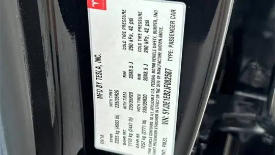 2018 Tesla Model 3 5YJ3E1EB2JF082587
