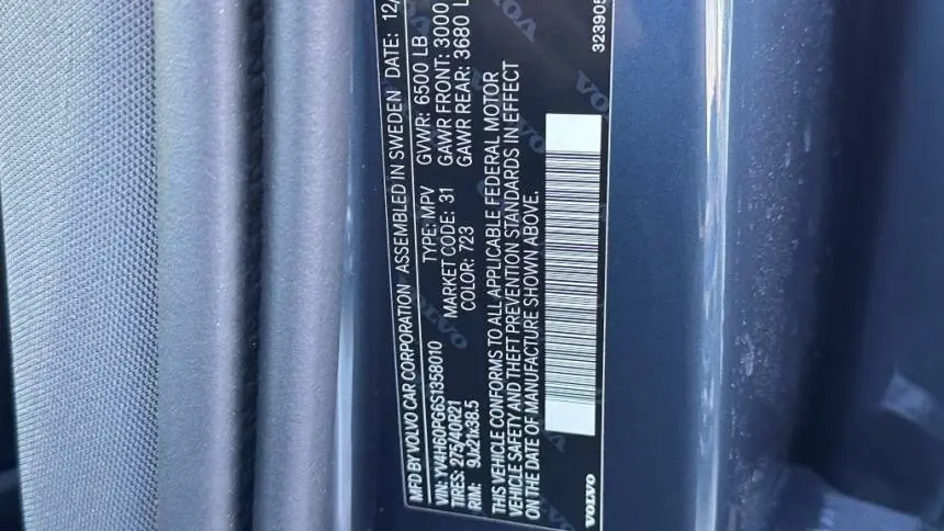 2025 Volvo XC90 YV4H60PG6S1358010