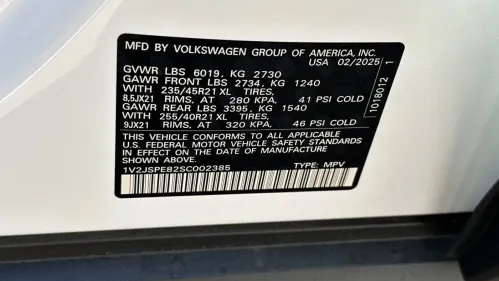 2025 Volkswagen ID.4 1V2JSPE82SC002385