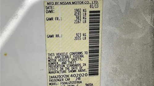 2013 Nissan LEAF 1N4AZ0CP2DC402020