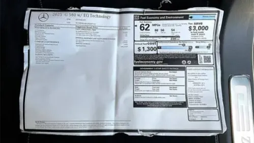 2025 Mercedes Electric G-Class W1NWM0AB1SX037110