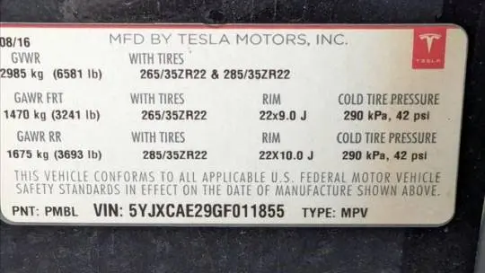 2016 Tesla Model X 5YJXCAE29GF011855