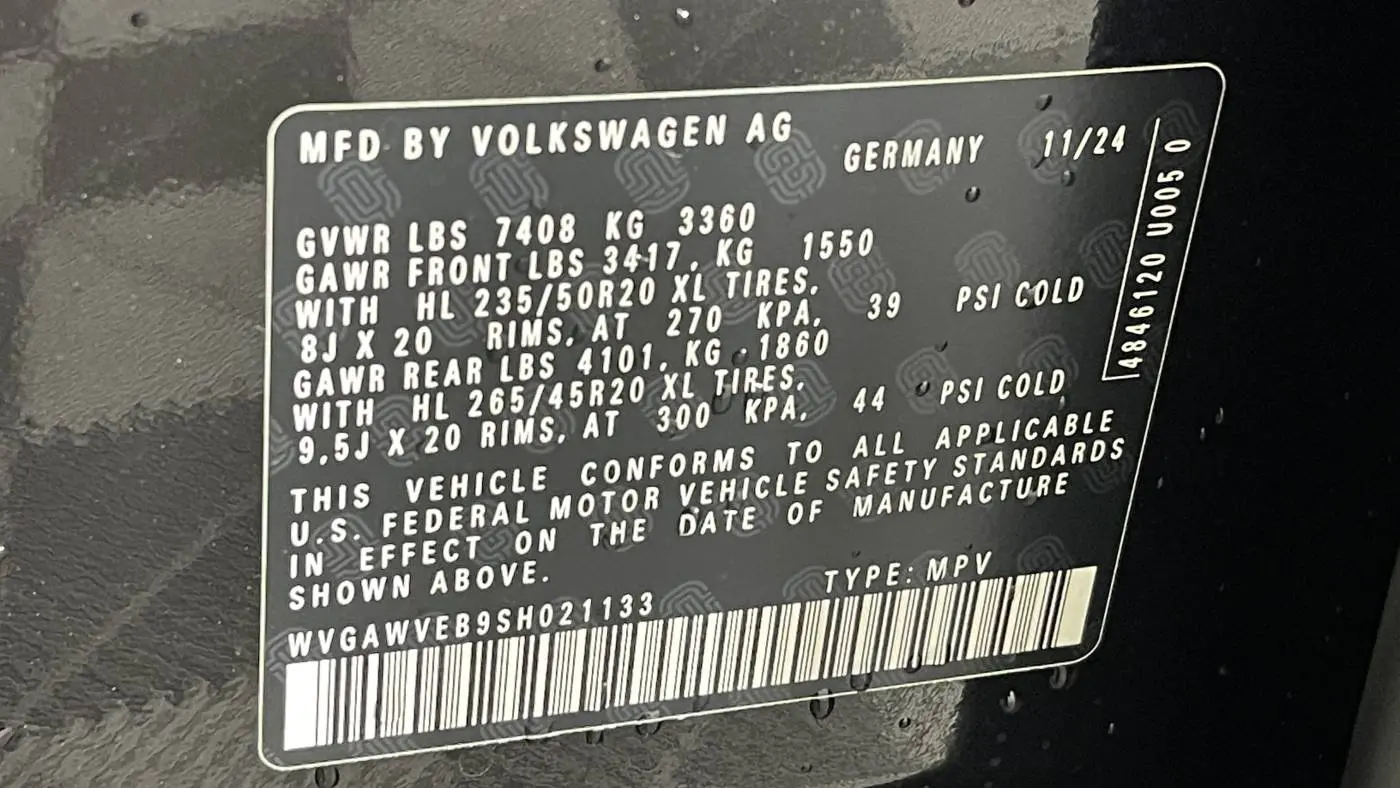 2025 Volkswagen ID.Buzz WVGAWVEB9SH021133