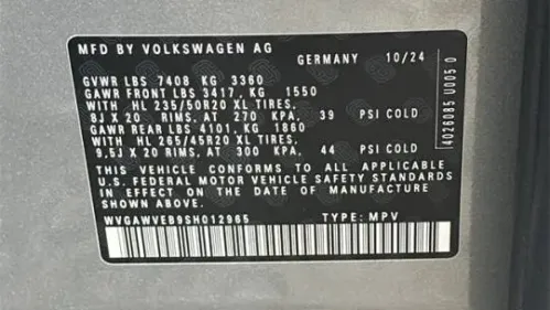 2025 Volkswagen ID.Buzz WVGAWVEB9SH012965