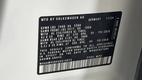 2025 Volkswagen ID.Buzz WVGAWVEB9SH019673
