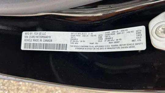 2025 Chrysler Pacifica 2C4RC1N77SR564019