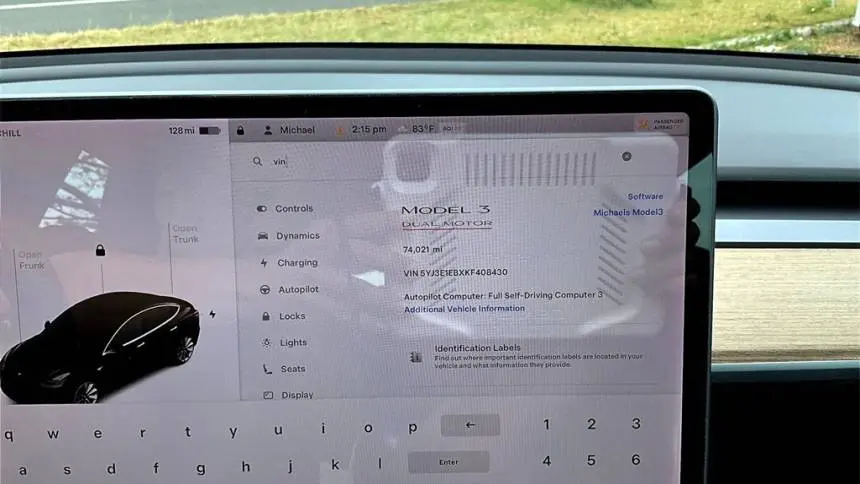 2019 Tesla Model 3 5YJ3E1EBXKF408430