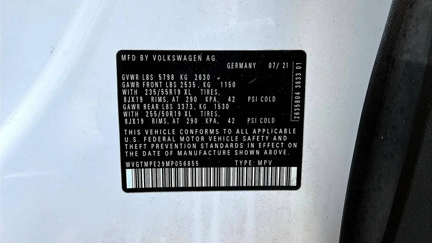 2021 Volkswagen ID.4 WVGTMPE29MP056855