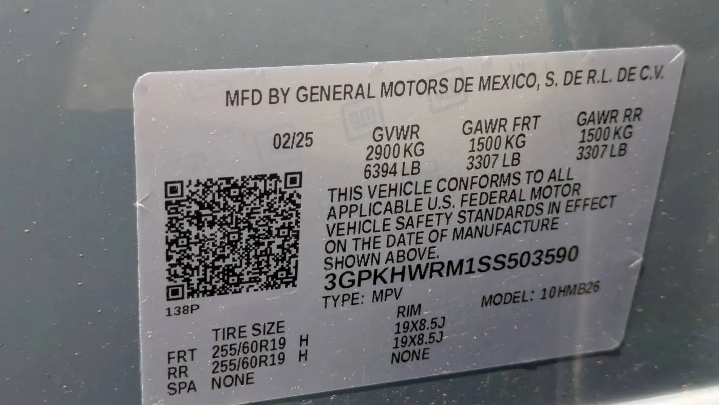 2025 Honda Prologue 3GPKHWRM1SS503590