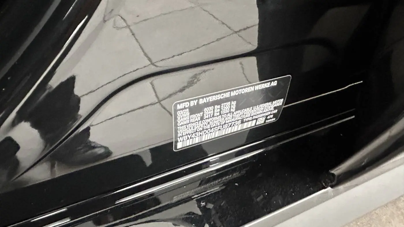 2025 BMW i4 WBY43HD04SFU87736