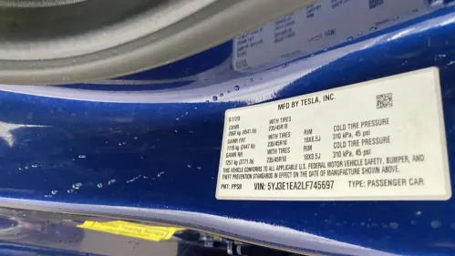 2020 Tesla Model 3 5YJ3E1EA2LF745697