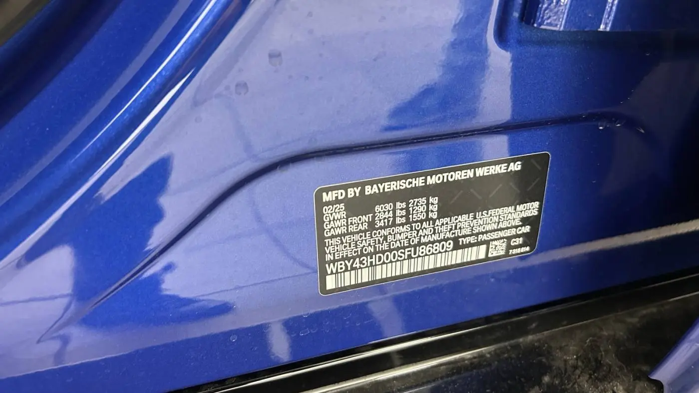 2025 BMW i4 WBY43HD00SFU86809