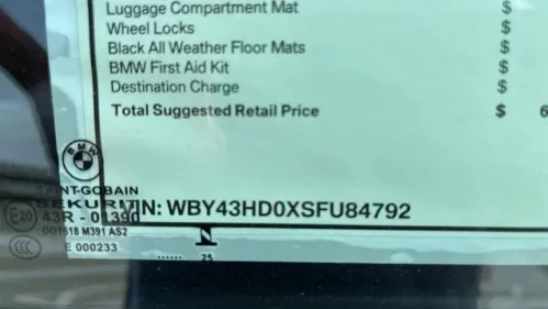 2025 BMW i4 WBY43HD0XSFU84792