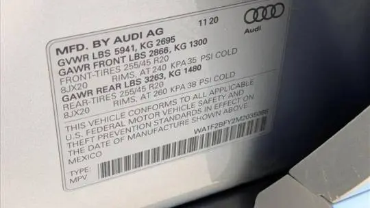 2021 Audi Q5 WA1F2BFY2M2035088