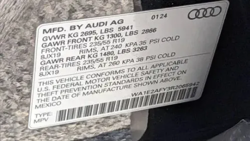 2024 Audi Q5 WA1E2AFY3R2065942