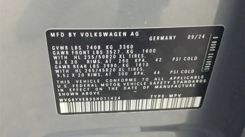 2025 Volkswagen ID.Buzz WVG6YVEB3SH011424