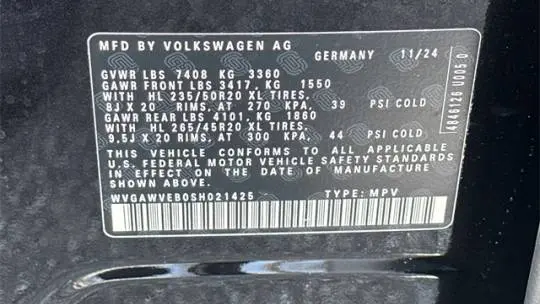2025 Volkswagen ID.Buzz WVGAWVEB0SH021425