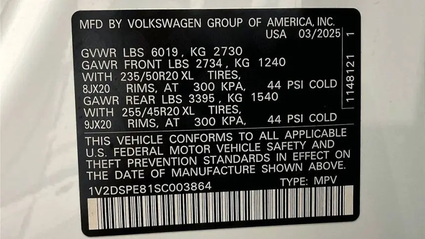 2025 Volkswagen ID.4 1V2DSPE81SC003864