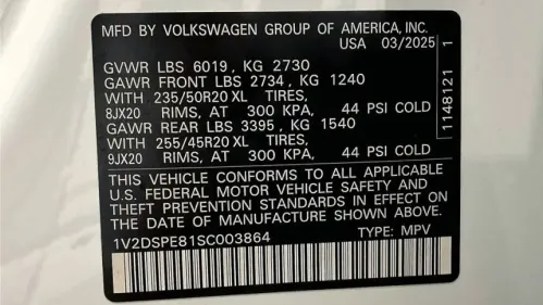 2025 Volkswagen ID.4 1V2DSPE81SC003864