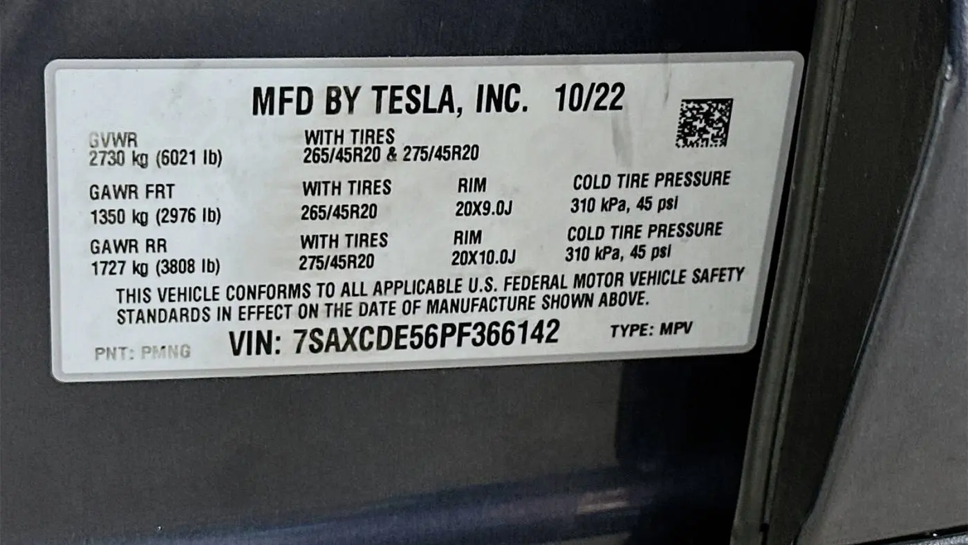 2023 Tesla Model X 7SAXCDE56PF366142